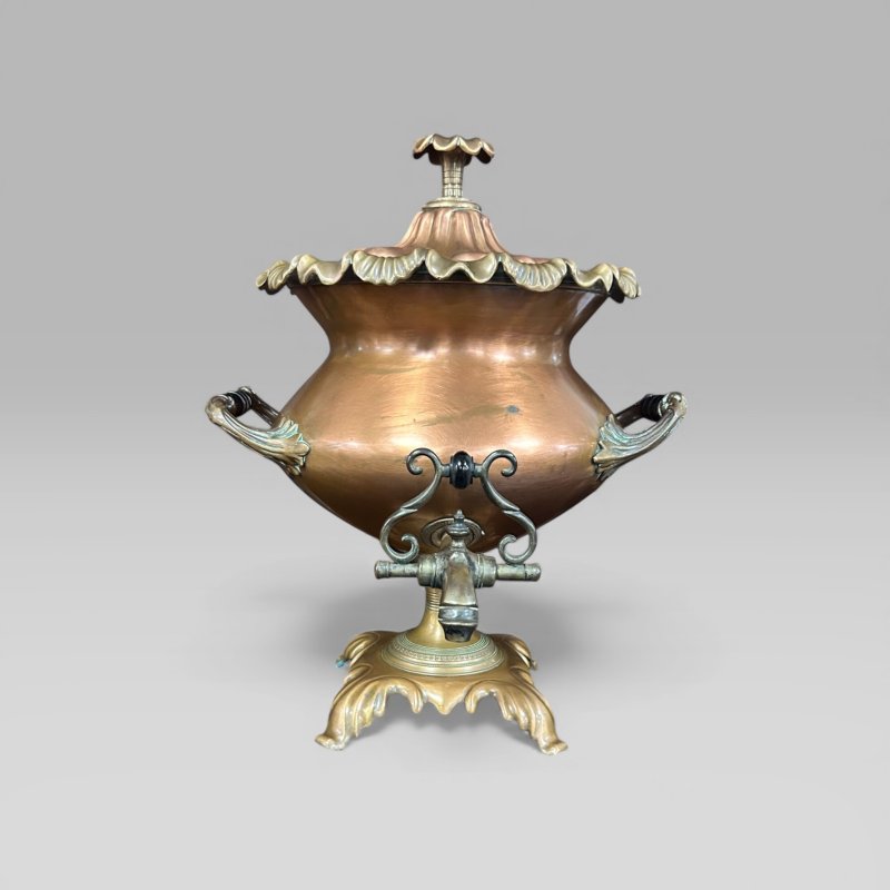 Antique Victorian Copper Samovar